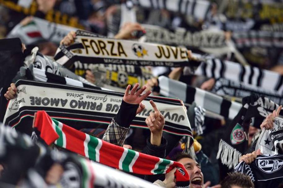 Tifosi della Juventus a Torino. 